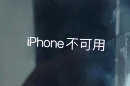 咸丰苹果服务网点分享锁屏界面显示“iPhone 不可用”如何解决 